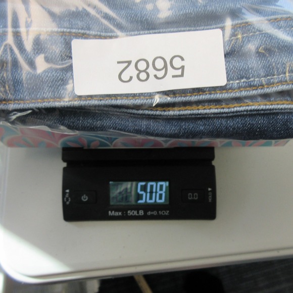 Rag & Bone Dre Low Rise Slim Boyfriend Jeans Women 29 Blue Distressed Hem 508 - Picture 14 of 14